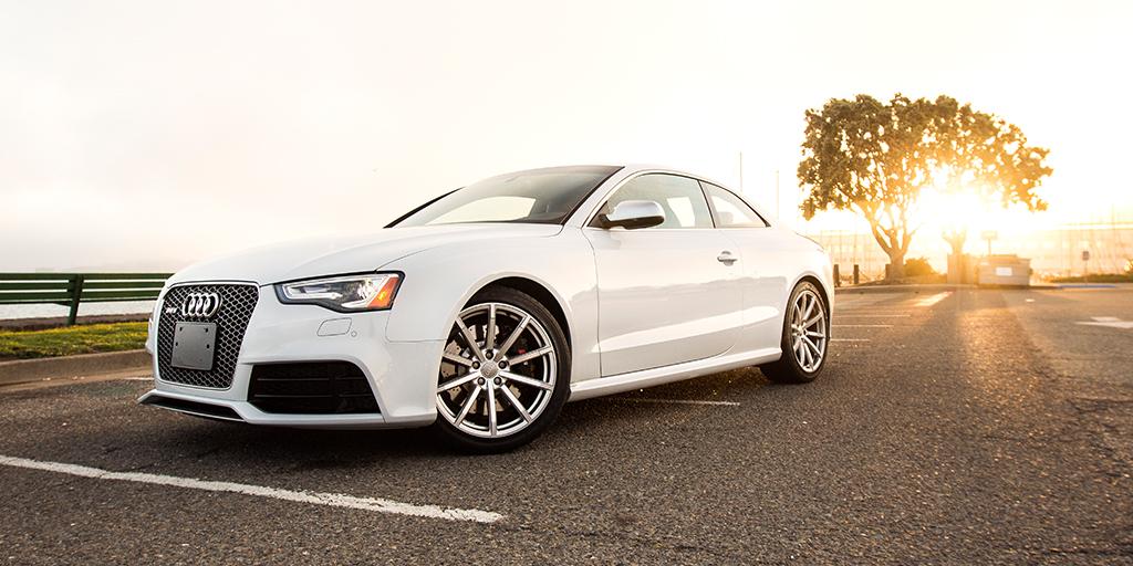 #RiseAndShine. An angry #V8 doubles as an alarm clock, as well as a cup of coffee.  #AudiRS5—audi.us/RS5