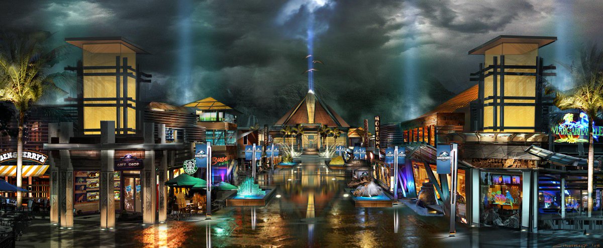 This concept art for #JurassicWorld is absolutely stunning! Read more: jurassicworld.org/?id=324 #TheParkisOpen