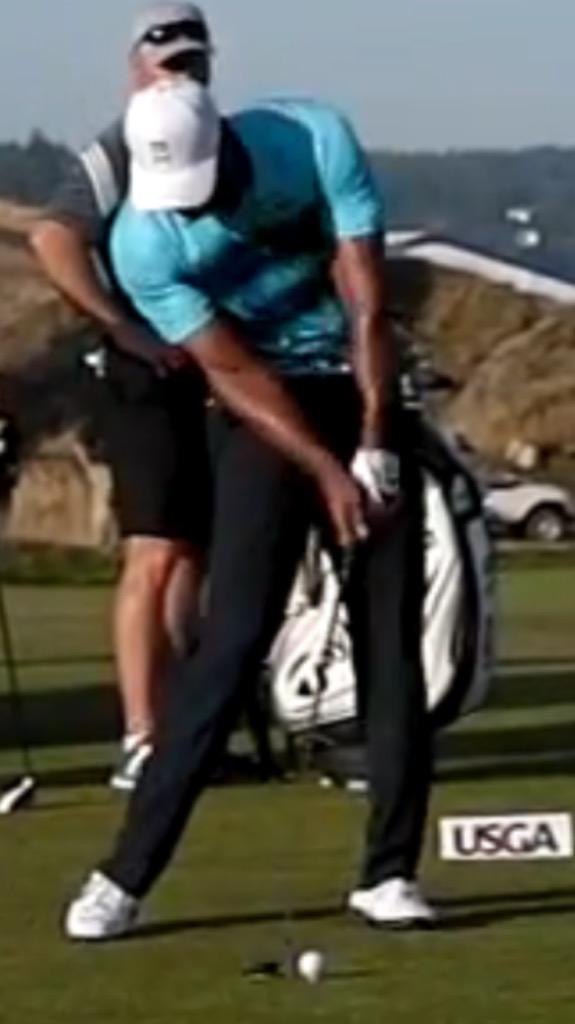 chambleebrandel's tweet image. Tiger's release at Chambers Bay.