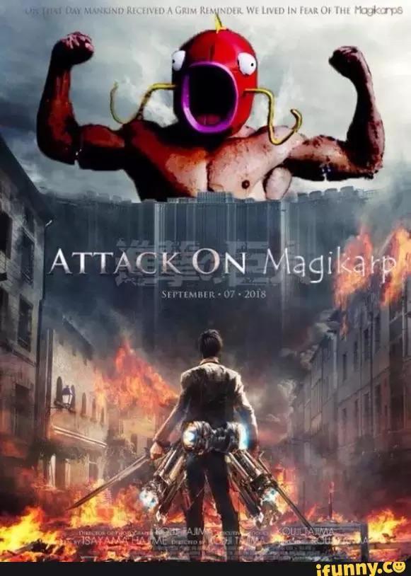 RunningRiot4798's tweet photo. Attack on magikarp http://t.co/cRyATgnBEl http://t.co/sj5VbVUOfW