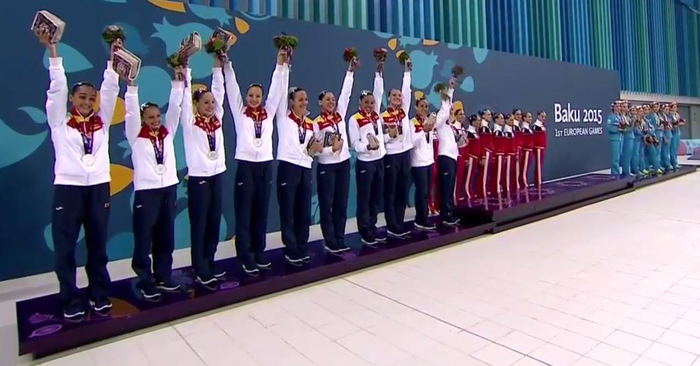 #Baku2015 ¡Aquí está! La tercera PLATA para la sincro española