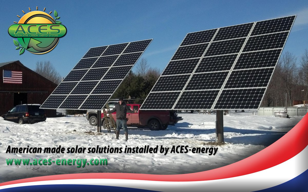 <a href="/ACESgeothermal/">ACES-Energy </a> installs #solar #solarpower all year long using #usa made panels!