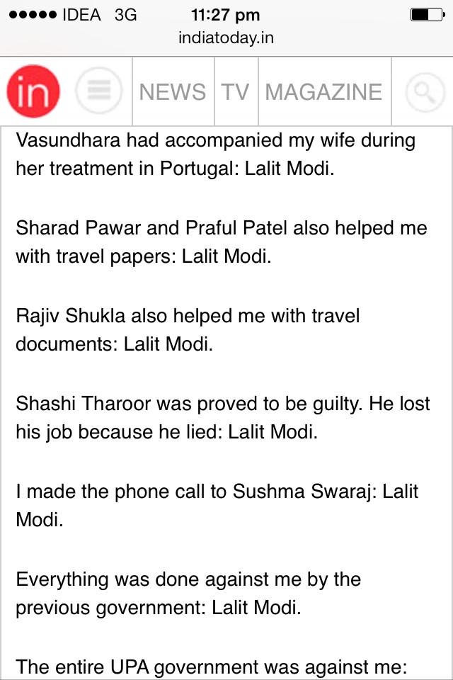 jameelsjam's tweet image. Fugitive @LalitKModi No one found Dr @ShashiTharoor guilty m happy @PChidambaram_IN tried to deport U #ModitoRajdeep