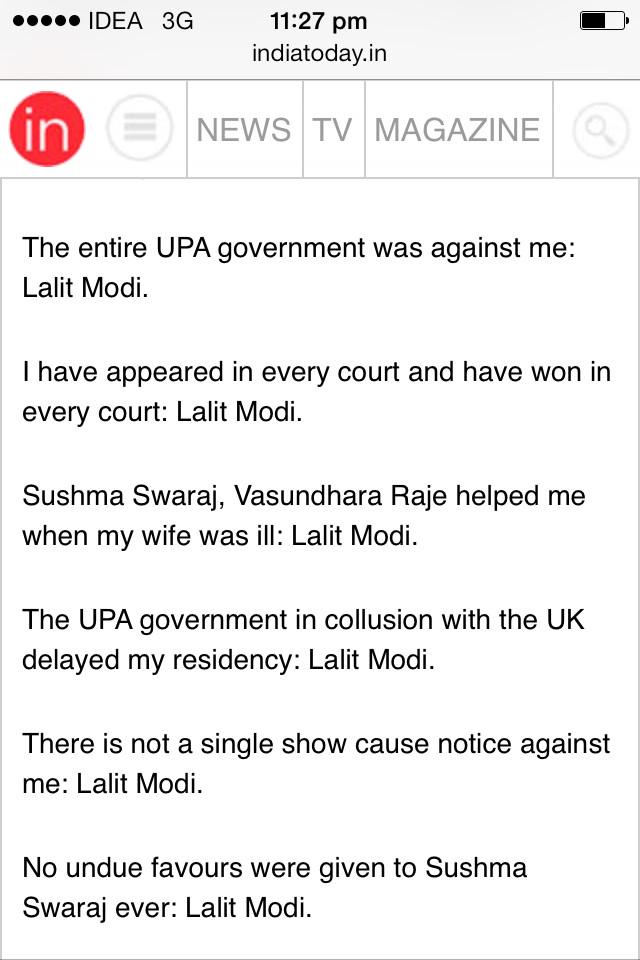 jameelsjam's tweet image. Fugitive @LalitKModi No one found Dr @ShashiTharoor guilty m happy @PChidambaram_IN tried to deport U #ModitoRajdeep