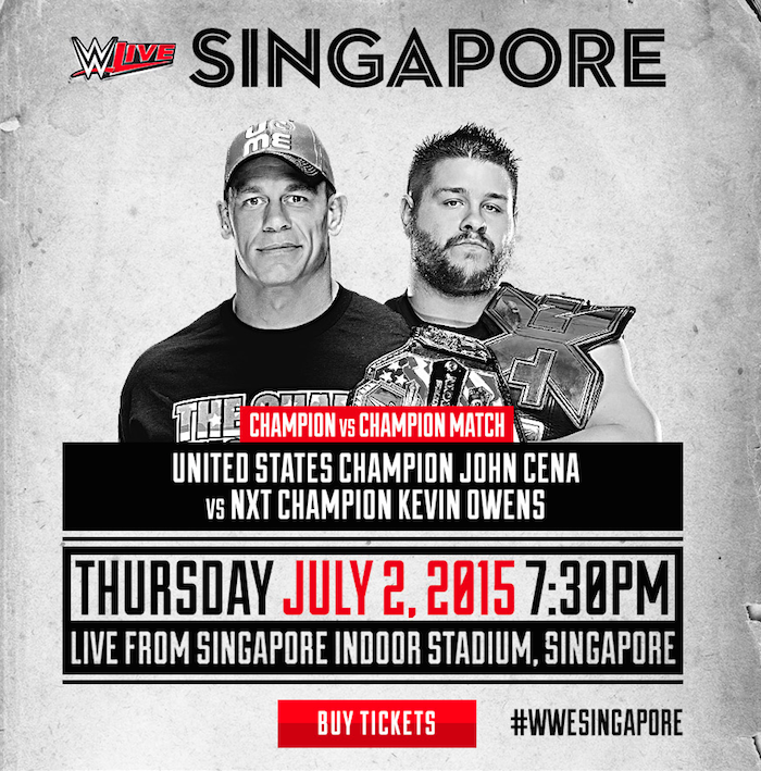 WWESEAsia's tweet photo. It's @FightOwensFight vs. @JohnCena at #WWESingapore! Get your tickets today: http://t.co/ErJuJEnL6g http://t.co/7GhcN8JqUX
