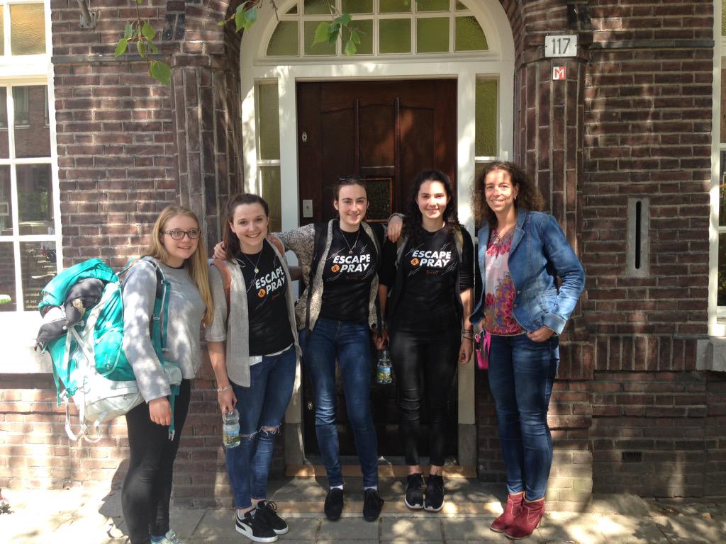 Great afternoon at a homeless drop in in Eindhoven, sharing stories and praying together #EscapeAndPray
