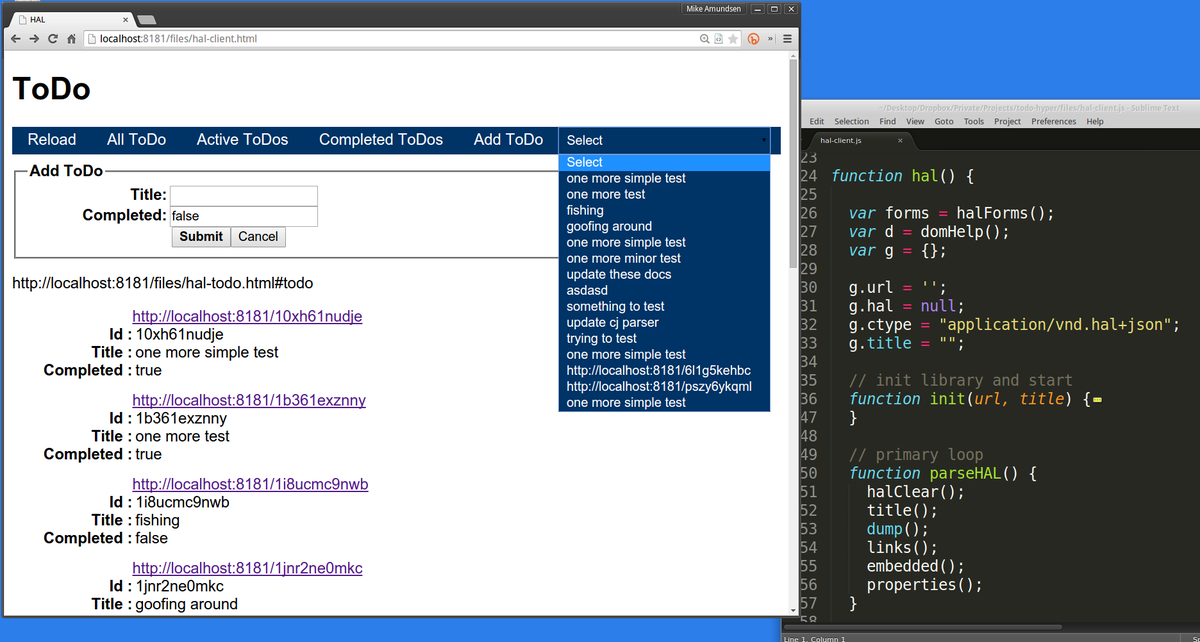 LCHBook's tweet photo. now that the HAL client is stable, i can start working on #Siren support to close out part one of the #LCHProject. http://t.co/Q0Ree6Bn4B