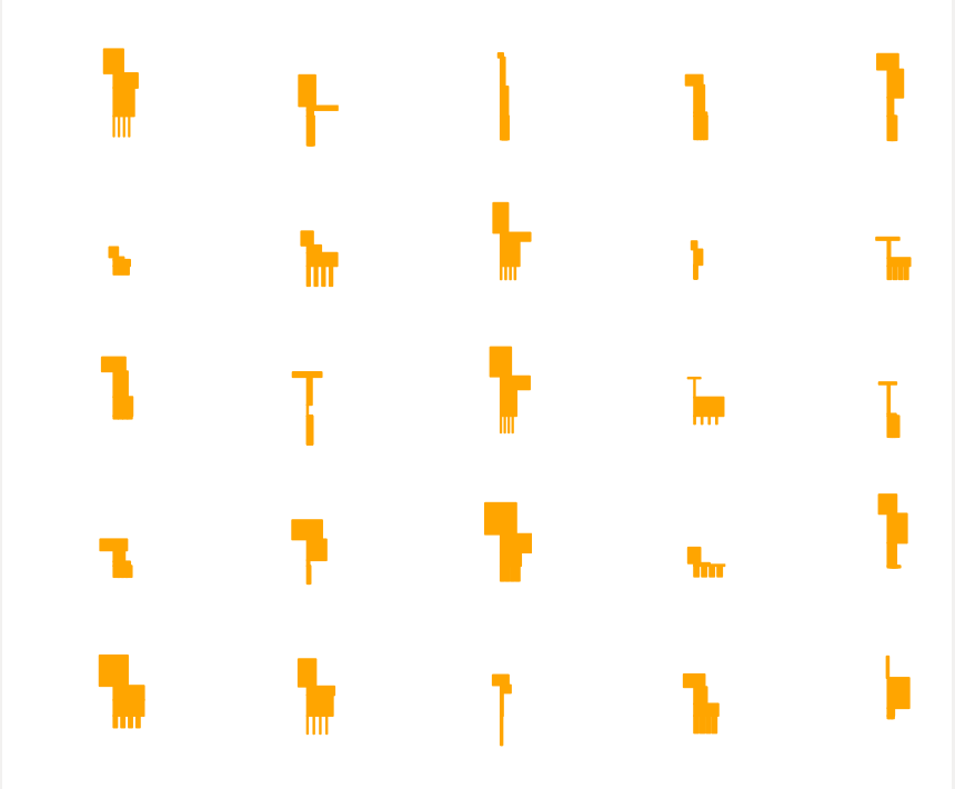 UCLPPC's tweet photo. Do these look like giraffes to you? Simulated evolution at work @ucl #physicshackathon http://t.co/TBK5Ztlh96