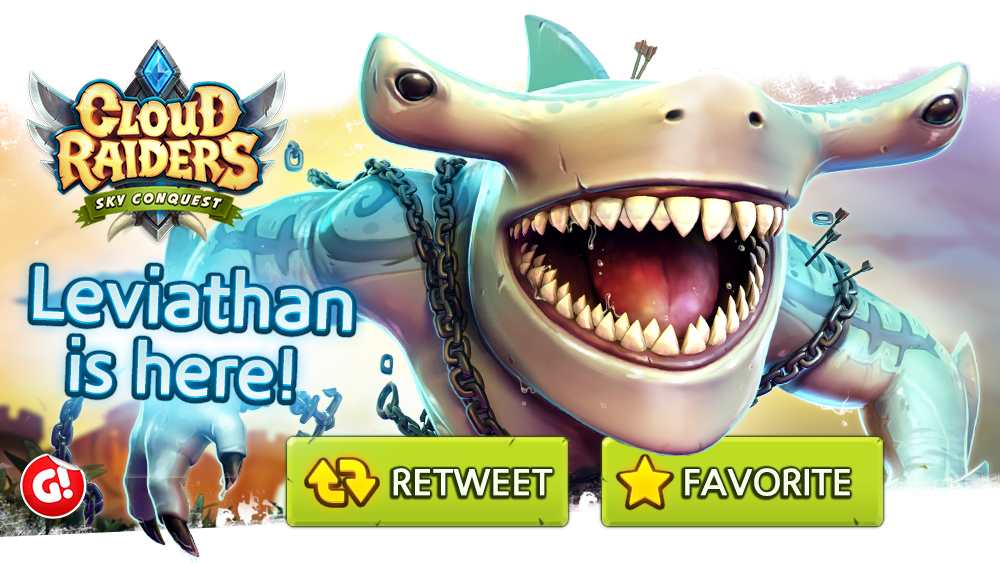 cloudraiders's tweet photo. 🌟 Meet the Guardian of the 🌟Shark Chest🌟, the mighty Leviathan! #CloudRaiders Claim Now! 👉 http://t.co/87Ong76lbm http://t.co/kqDXVvWctR