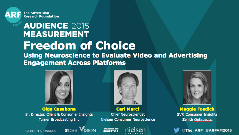 Innerscope's tweet photo. . Catch @CMBiometrics now in Studio 6 at #ARFAM2015 #neuromarketing @The_ARF ! http://t.co/RSyGDuPbHM