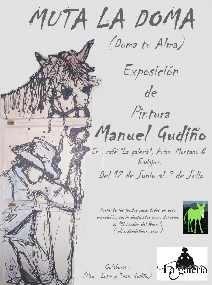 A partir del día 12 de junio en Café Bar “La Galería”, una nueva obra pictórica del autor Manuel Gudiño,