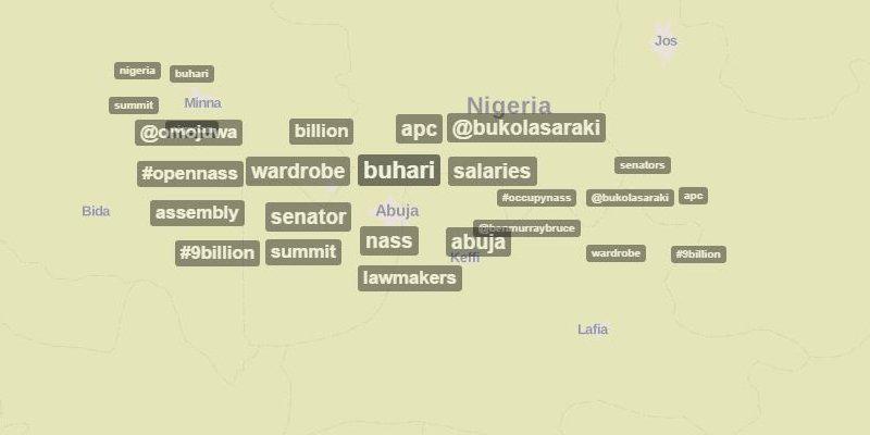 BBCAfrica's tweet photo. Nigerians react angrily to unconfirmed reports of MPs' $45m "wardrobe allowance" http://t.co/VDcywZWUKE #9Billion http://t.co/LyMp0rg6rT