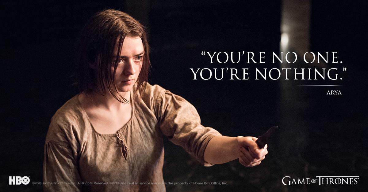 .<a href="/Maisie_Williams/">Maisie Williams</a> discusses Arya’s big moments in the #GameofThronesFinale: itsh.bo/1cYyWeH (SPOILERS AHEAD)