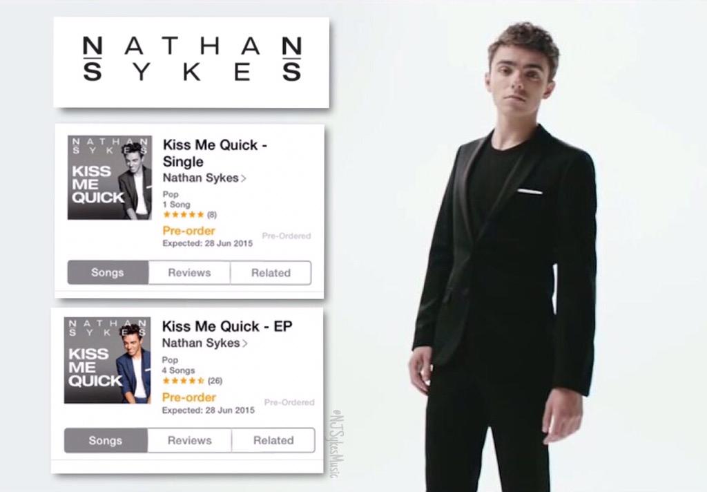 NJSykesMusic's tweet photo. 💥UK💥 get your @NathanSykes preorders!🎶🎵🎧
#KissMeQuickEP - https://t.co/J15H584yln
#KMQSingle - http://t.co/5UBAlpZNU2 http://t.co/T0InyncTLY