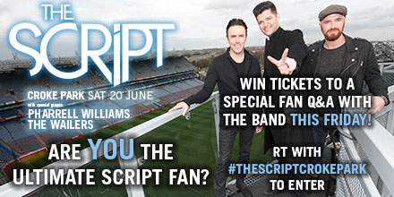 mcd_productions's tweet image. CALLING ALL SCRIPT FANS! Want to meet the band THIS Friday before their Croke Park gig? #TheScriptCrokePark