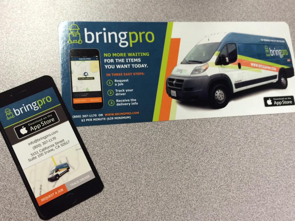 OCrealtorDKW's tweet photo. Introduced to #bringpro in my weekly real estate marketing meeting. These guys will deliver just about anything π http://t.co/KZ4doTqHNV