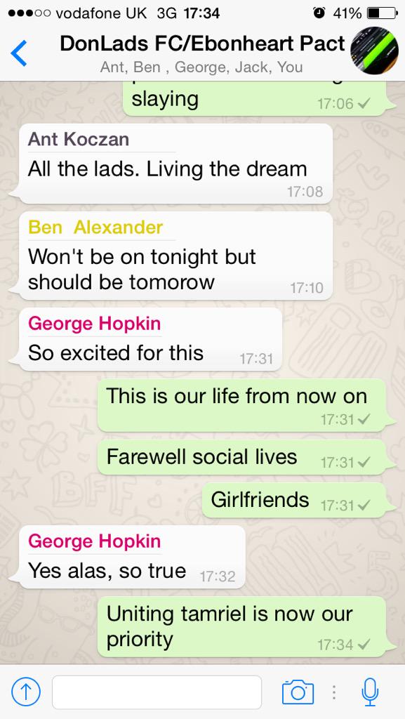 DCGC93's tweet photo. and so we begin #FarewellLives #HelloTamriel #ElderScrollsOnline @JackTJamieson @george_hopkin @benmacaroni @akoczan http://t.co/QEkXA5VZ1C