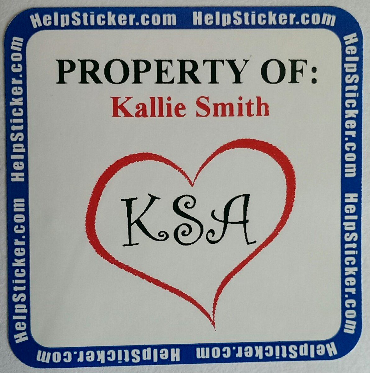 HelpSticker's tweet image. A custom #HelpSticker in #Monogram was requested for a young daughter thats going to summer camp.Retweet if you like?