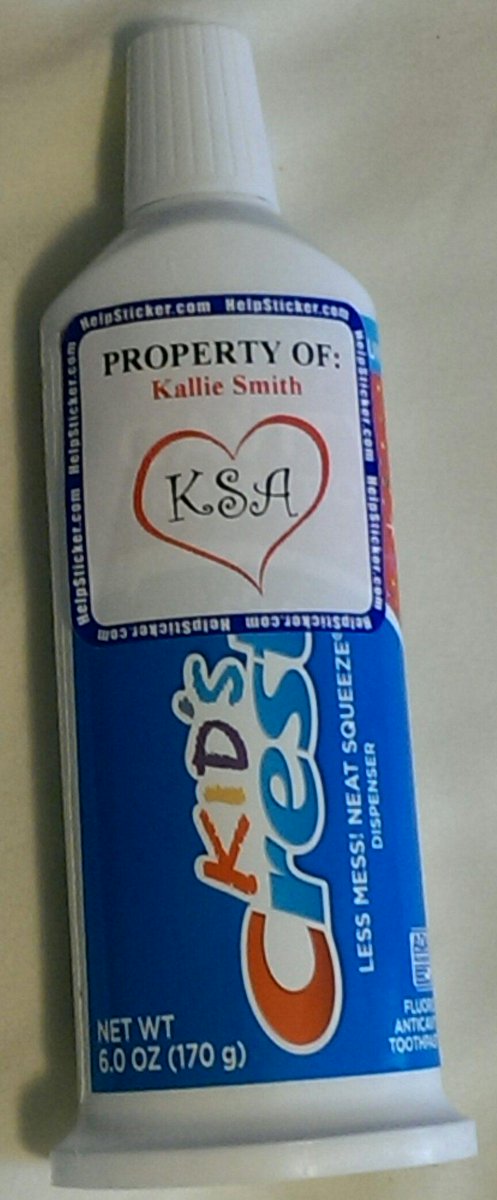 HelpSticker's tweet image. A custom #HelpSticker in #Monogram was requested for a young daughter thats going to summer camp.Retweet if you like?