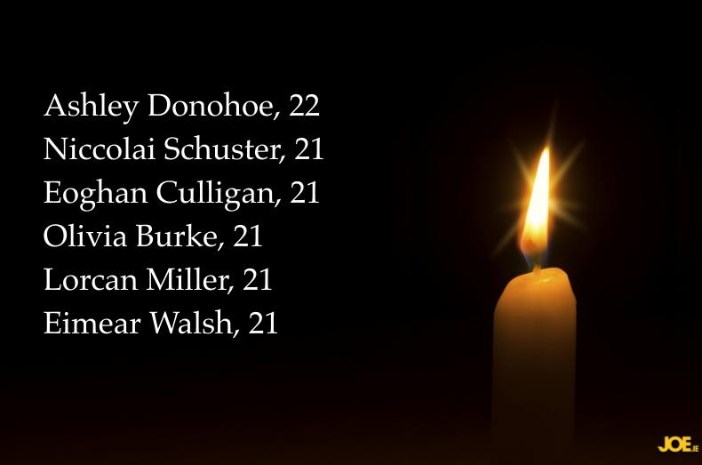 JOEdotie's tweet photo. We would like to extend our condolences to the families and friends of the 6 young Irish people on this dreadful day. http://t.co/iUEyy4CClu