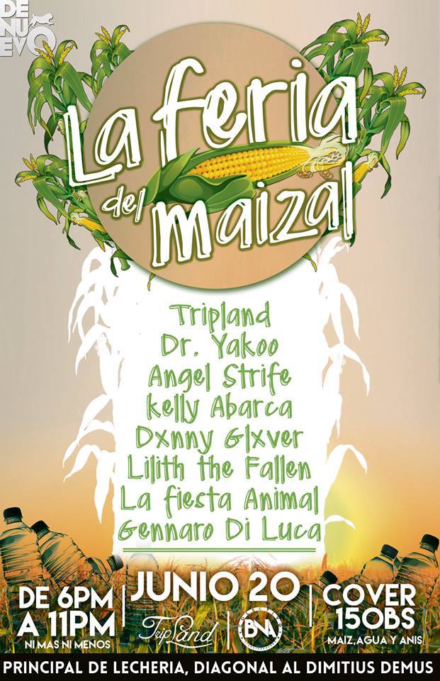 #ORIENTEACTIVO #DatoActivo 20 de Junio de 6pm a 11pm 150bs #LaFeriaDelMaiz  Lecheria, diagonal al Dimitius Demus