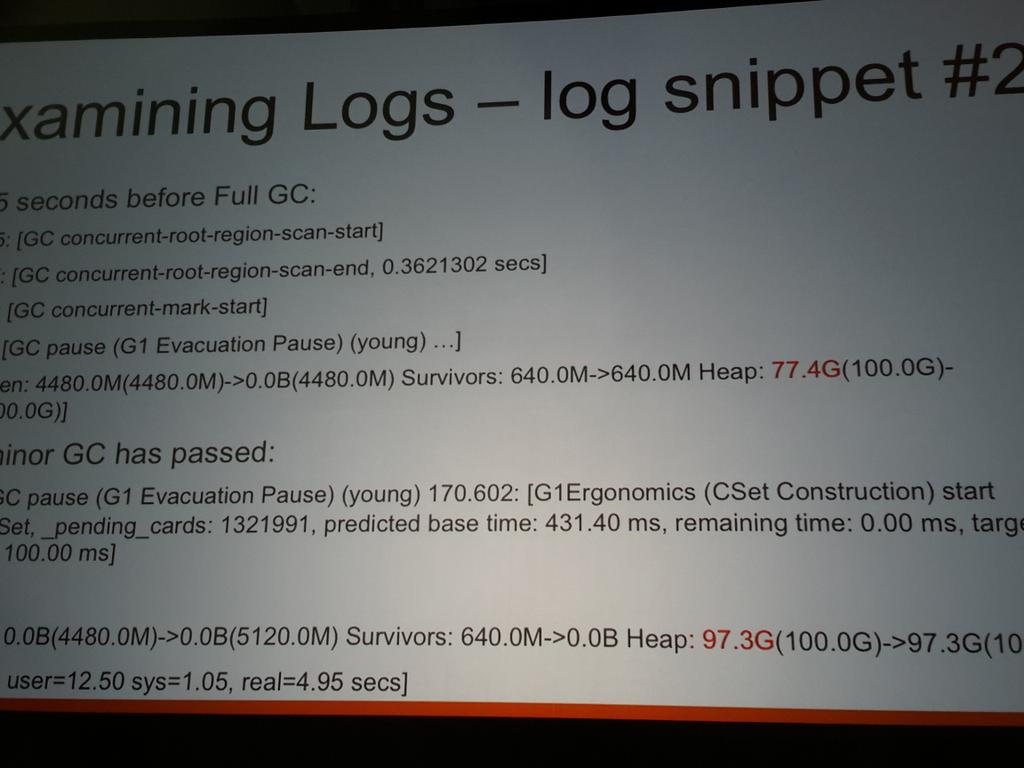 sawjd22's tweet image. #sparksummit 2015 #javagc G1 collector performance has improved on full GC, if CMS does not finish b4 full gc; issues
