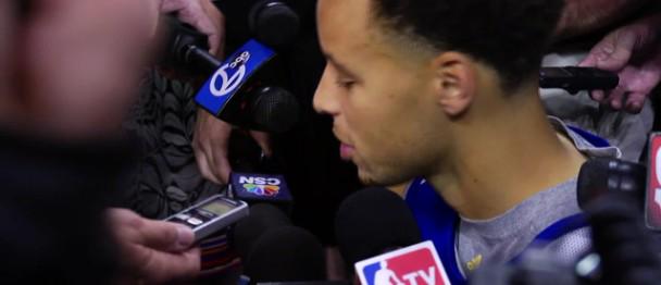 NBAcom's tweet photo. .@StephenCurry30 knows the @cavs won't be easy to eliminate tonight. #GSW #CLE #NBAFinals http://t.co/aVp9QFuWdl http://t.co/wIfsSzTUm6
