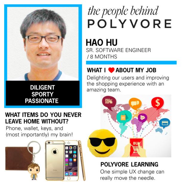 polyvore's tweet photo. Meet Hao, senior software engineer on the #PolyvoreTeam and weekend soccer player: http://t.co/DuEIB6g9GK http://t.co/DyLAXfFz9p