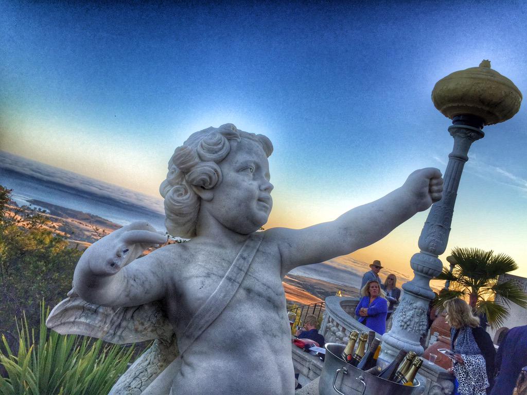 Been meaning to fix the cherub fingers but looks like he's flicking me us off and I laugh. #14thCenturyStatueProblems