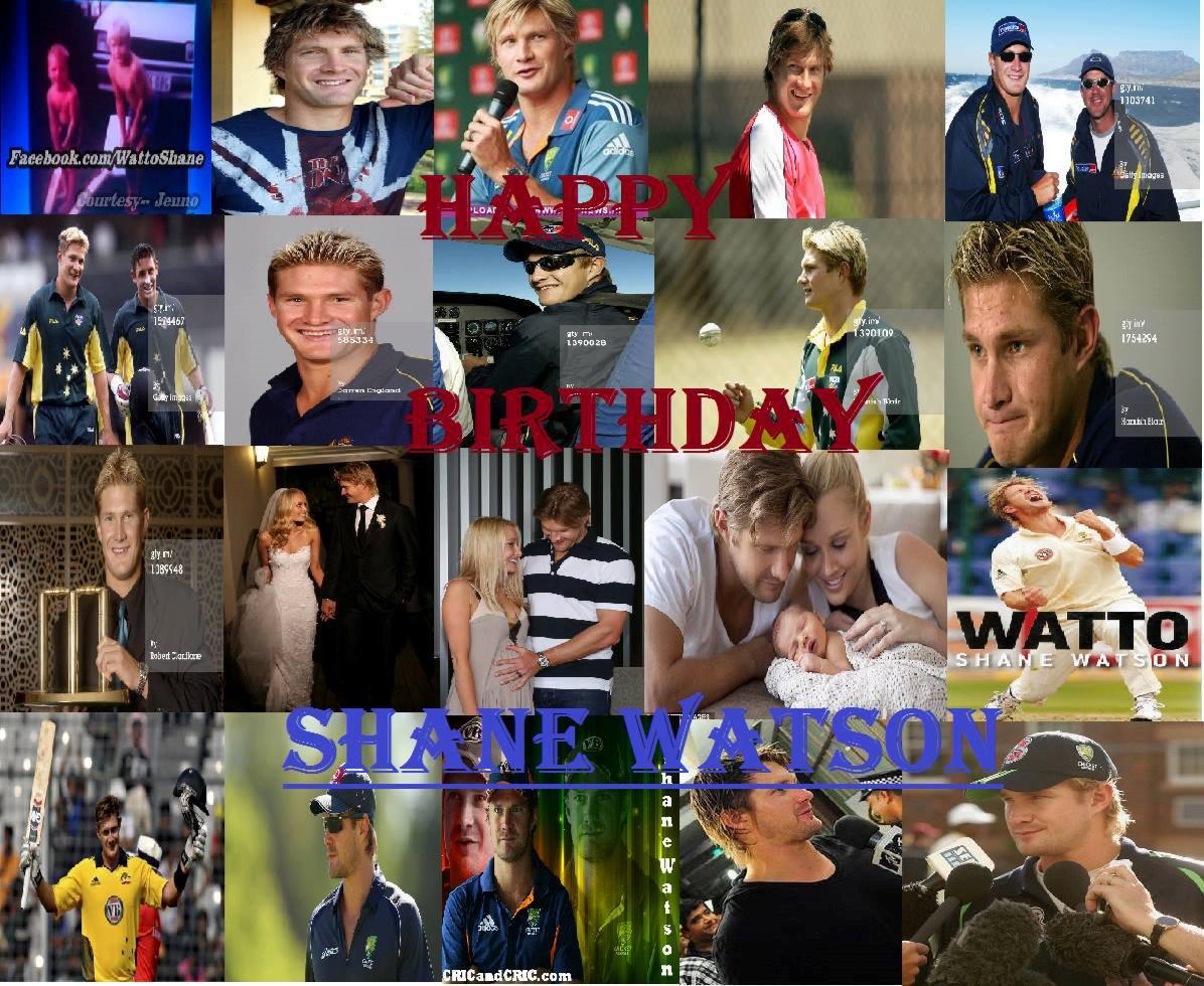 Happy birthday Shane Watson. You will always been am extraordinary person and player too 