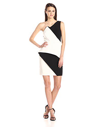daringeva's tweet image. HALSTON HERITAGE Women's Asymmetrical One Shoulder Colorblock Cocktail Dress, Bone/Black, ... saseva.com/?p=16224