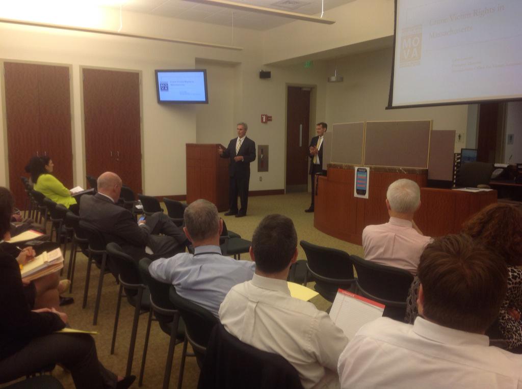 worcesterda's tweet photo. Speaking to DA employees at a training on the Victim Bill of Rights http://t.co/qnD57t0Y7y