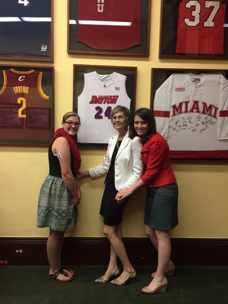 Lovin the <a href="/univofdayton/">University of Dayton</a> jersey hanging in @senrobportman conference room! #daytonflyers