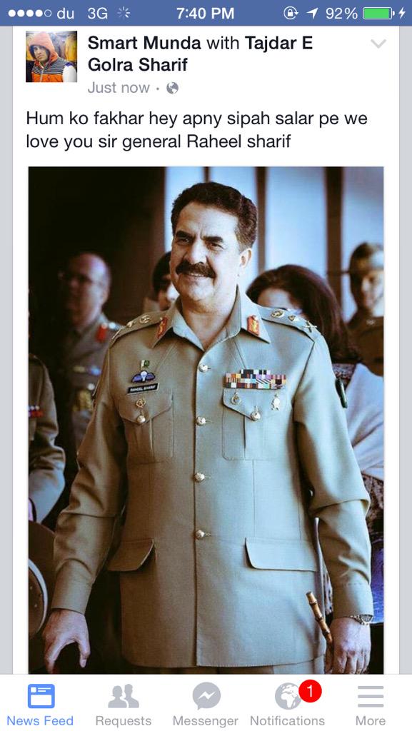 Happy birthday to chief of army staff general Raheel Sharif 