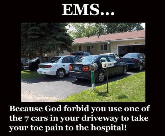 lady_dispatch's tweet image. God forbid.  #emsproblems