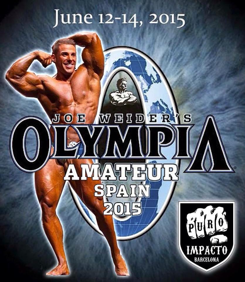 Oriol Asensio Atleta Weider en el Olympia Amateur de Torremolinos.