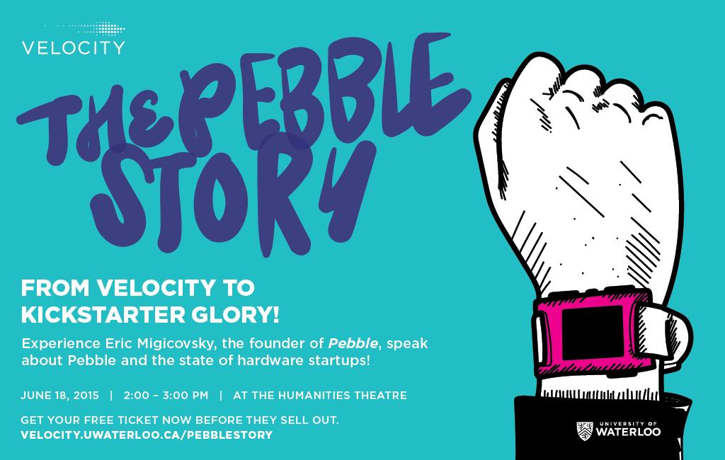 UWVelocity's tweet photo. Don't miss 'The Pebble Story: From Velocity to Kickstarter Glory' this Thursday- http://t.co/drJf16yRrb! #pebblestory http://t.co/2JDT7q3b9g