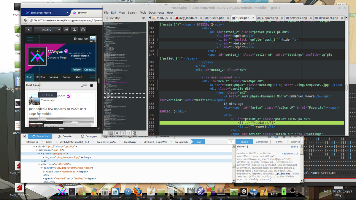 Aviyon_com's tweet photo. 1st glance at Aviyon 2.0's #mobile view #ruby #php #developer #js #python #mysql #coding #webdesign #css3 #html5 http://t.co/JIBmbmllZN