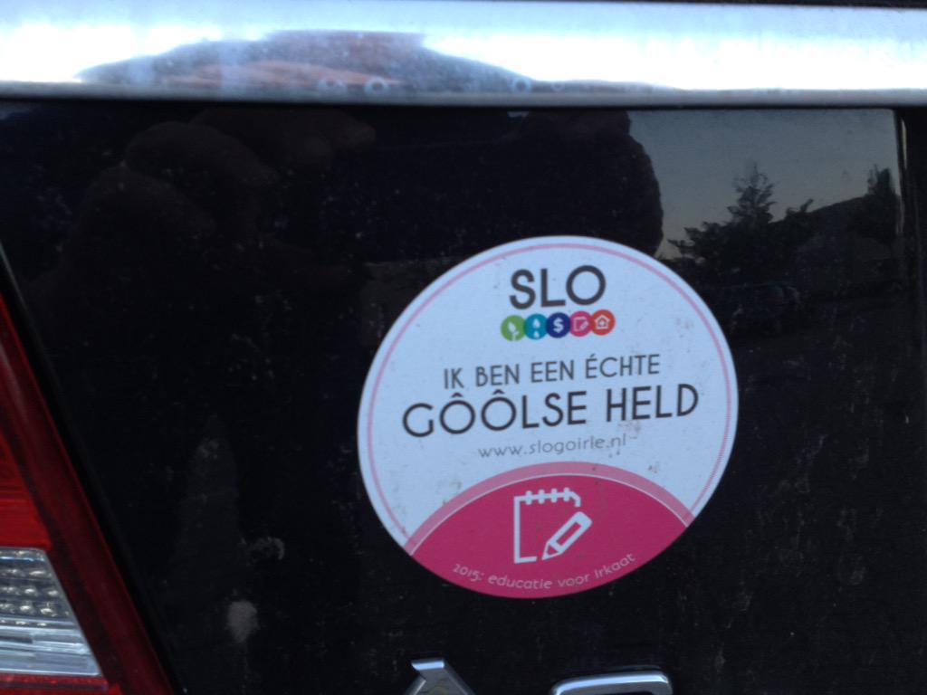 Bumpersticker biedt mogelijkheden voor profilering Golse Helden voor #Irkaat