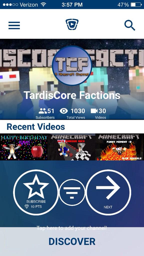 oneYouTubeView's tweet image. I just Subscribed to @TCFactions using @TubeAlert_App #TubeAlertDiscover