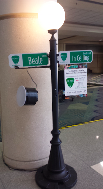 Linkedin_lion's tweet photo. http://t.co/fV0sqZqcjm - Sneak peek of our #SonicVortex speaker install which greets all #AVTweeps… #InfoComm15 #AV http://t.co/aA7nlDUNlv