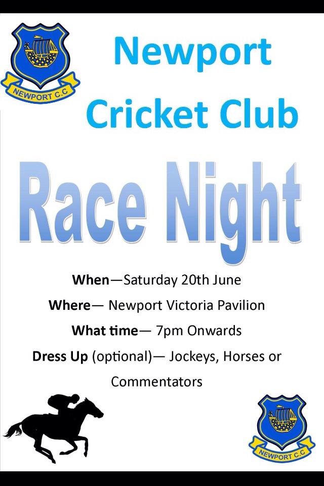 Race night Saturday after the game!!! All members welcome!!! Come and back a horse@and support your club! Uptheport