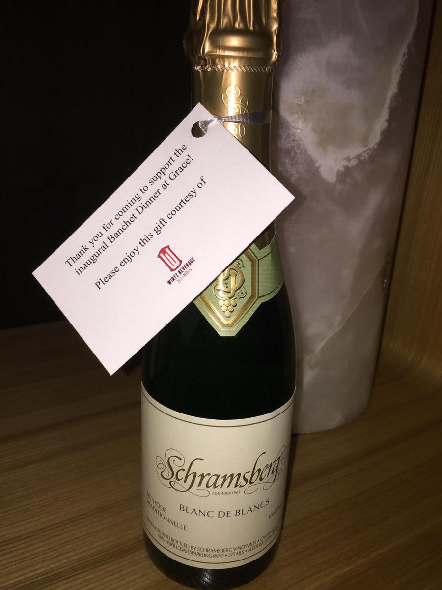 CFF_Chicago's tweet photo. Thank you @WirtzBeverageIL for your support of last night's #Banchet dinner @grace_chicago #bubbly http://t.co/zlBycpfeTG