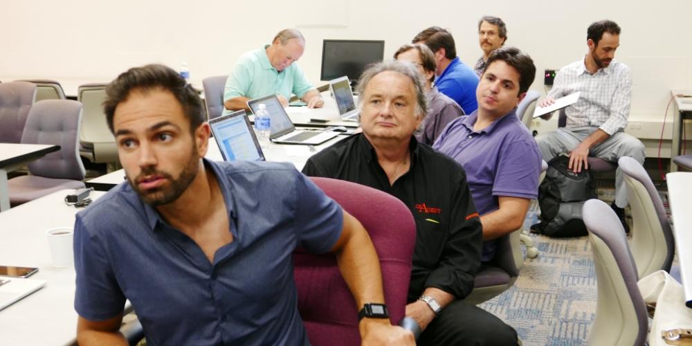 PittInnovates's tweet image. Judges are in place, students are stoked and #Innovation fires are lit... It's pitch-time at the #PittBlastFurnace