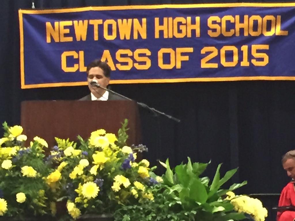 CCanfield100's tweet photo. Newtown Scholarship Awards announced by its President, Glenn Nanavaty, at #NewtownHS #Graduation_2015 http://t.co/PvBVB7Ei11