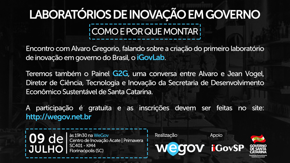 wegov's tweet photo. Precisamos falar sobre isso: http://t.co/aROcU8wLJr #iGovLab @AlvaroGregorio @SDS_GovSC http://t.co/VZPwmX4Jx5