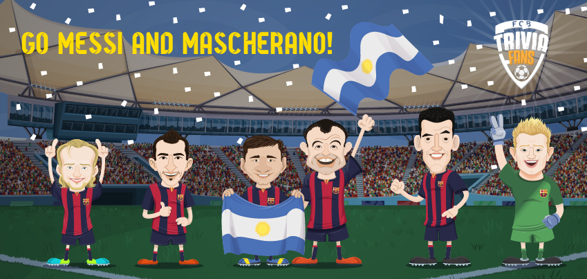 triviafans's tweet photo. Go #Messi and #Mascherano! #CopaAmérica http://t.co/Fz5kh4ZHEX