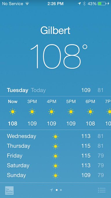 My obligatory it's hot in arizona post. http://t.co/PdnJHlDOtF
