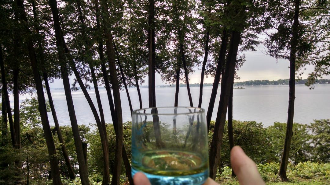 @TheBalvenie in its natural environment. Almost. Love this place. #lakechamplain #ilovermont #scotch