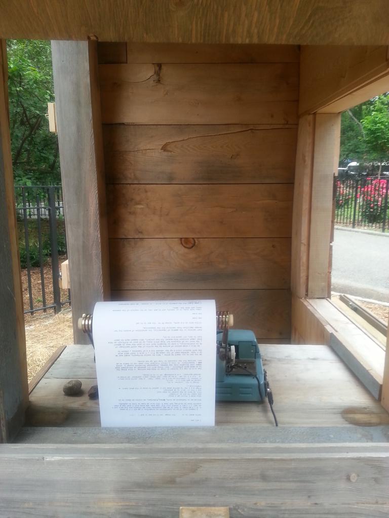 RebeccaAMills's tweet photo. The Typewriter Project is the coolest. #writing #NewYorkCity http://t.co/PgEN0VfgQX
